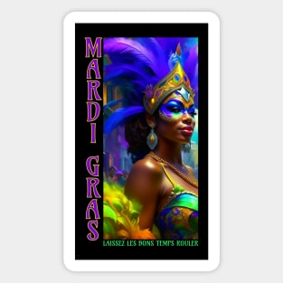 Mardi Gras Dancer Magnet
